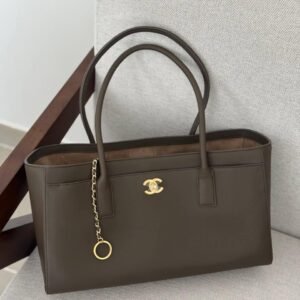 Buy Chanel 26S Calfskin Cerf Small Shooping Tote In Brown