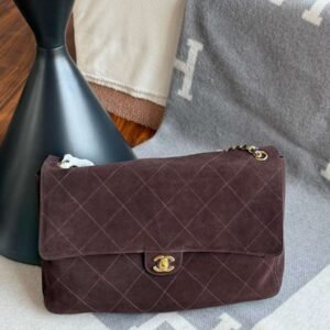 Buy Chanel Souplissimo Maxi Flap Bag Dark Brown Suede Calfskin