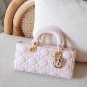 Buy Dior Lady D-Joy Medium Light Pink Cannage Lambskin | Dubai Luxury Items